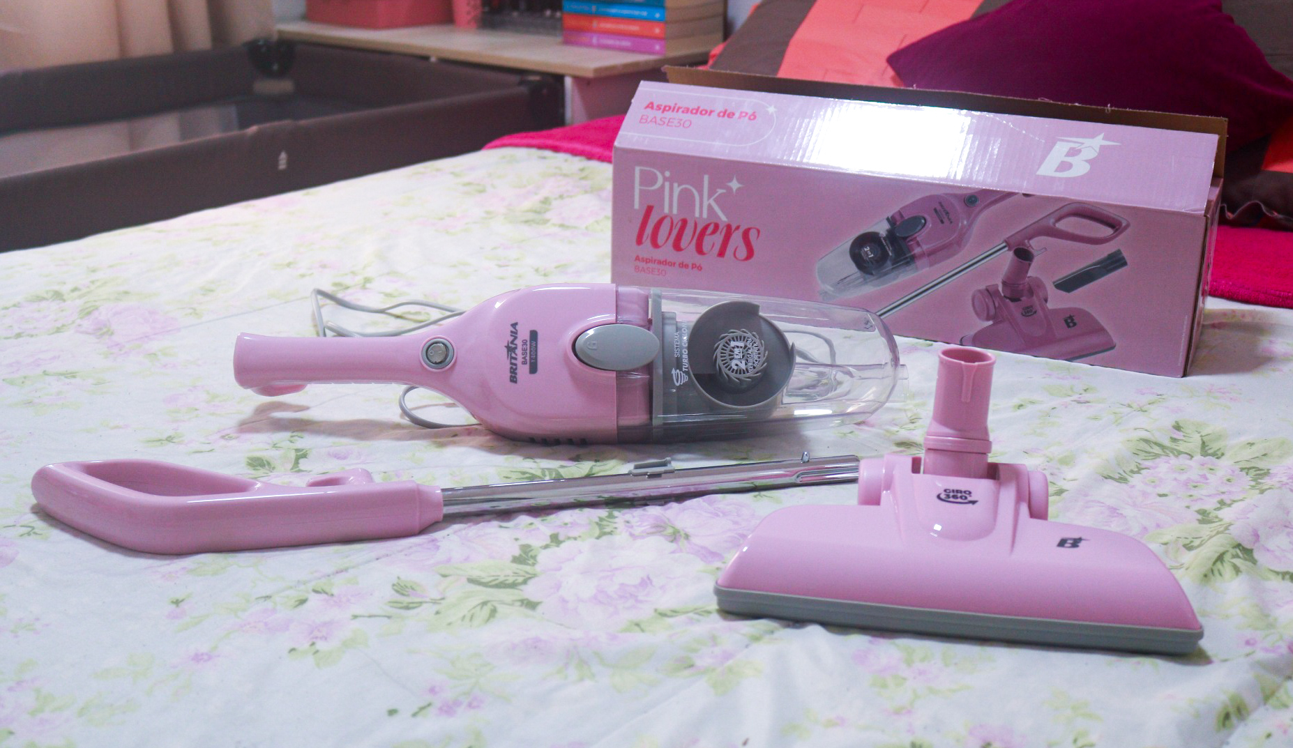 Aspirador Vertical Rosa